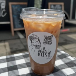 a cup of iced coffee