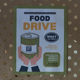 a food drive poster