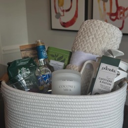 a basket of goodies