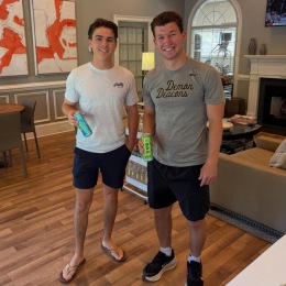 residents with energy drinks
