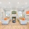 Spacious clubhouse with large windows and plenty of seating 